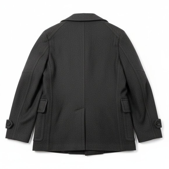 🧥 ZARA MAN LUXURY WOOL Winter Coat - Charcoal Grey - Classic/Stylish - Men XL - Picture 8 of 10